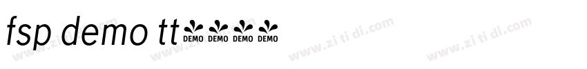 fsp demo tt字体转换